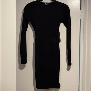 NWT - Lulus black knit dress size small